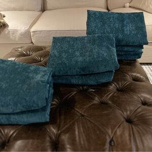 Lovesac Mediterranean corded velvet arm covers 
6 standard and two deep